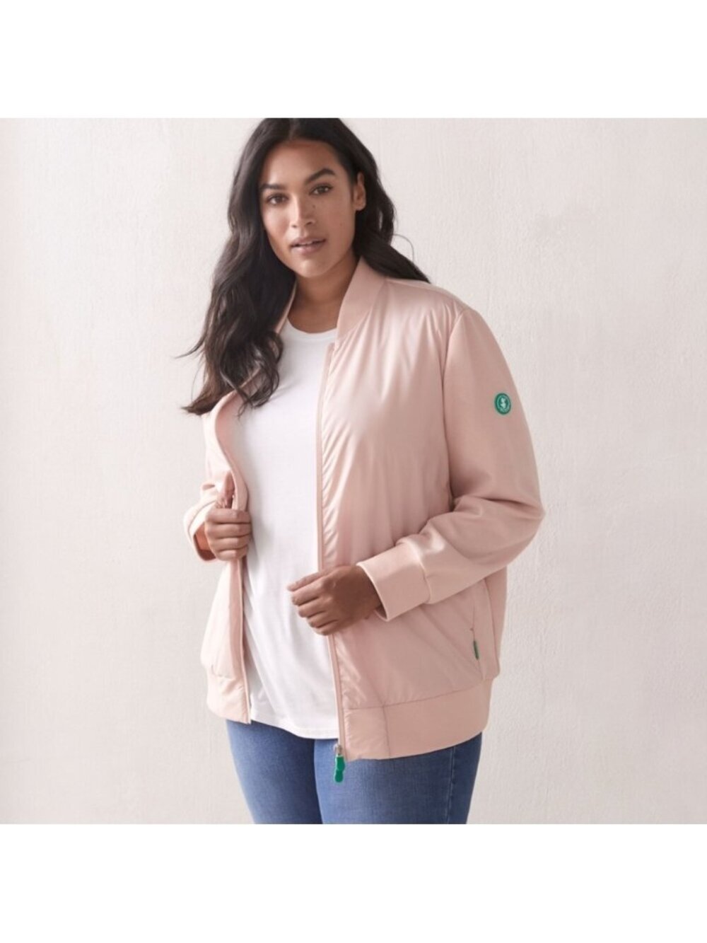 Save the Duck Refy Bomber Jacket Women’s Size 2X XXL Pink Recycled Vegan